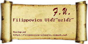 Filippovics Ulászló névjegykártya